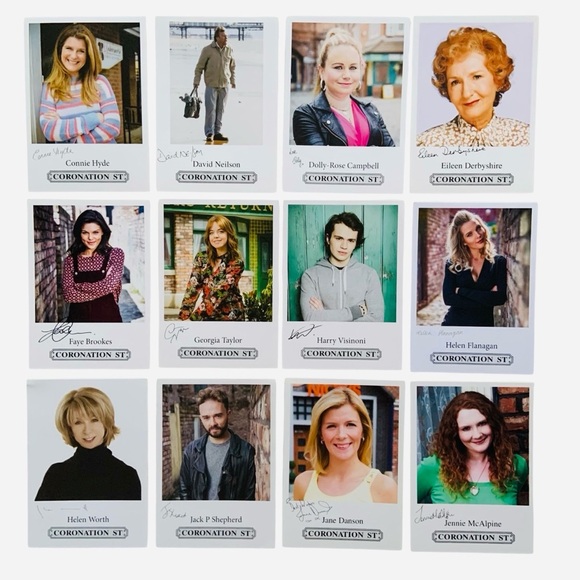Lot of Coronation Street Cast Fan Cards - Picture 3 of 8